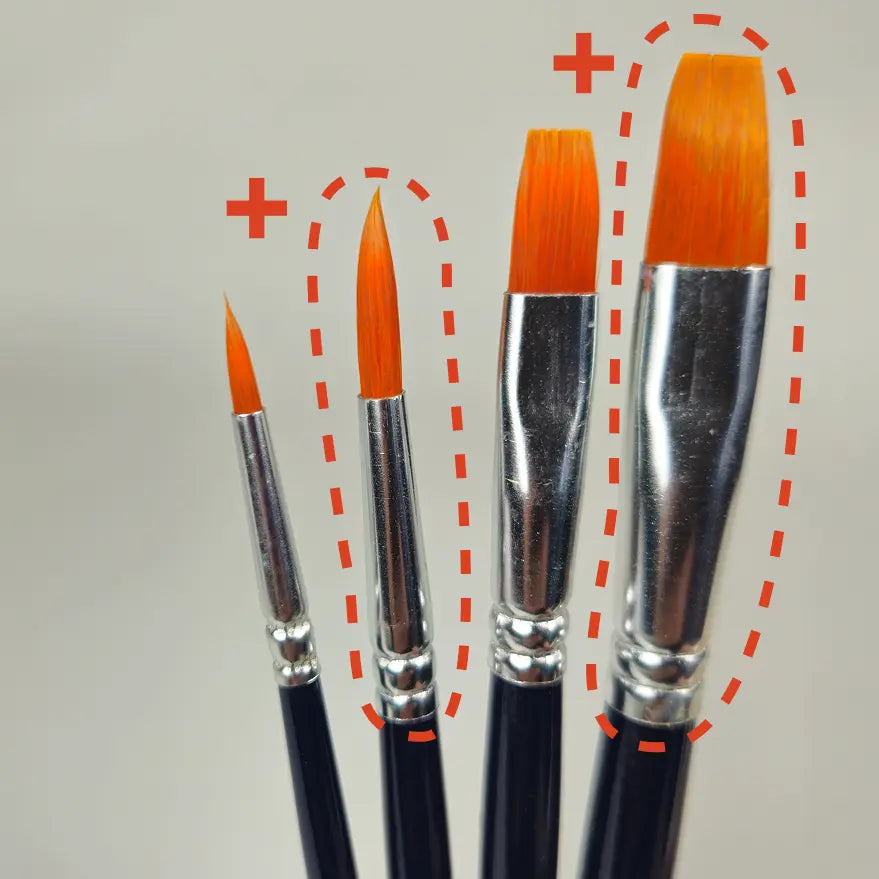 Kit completo de pincéis